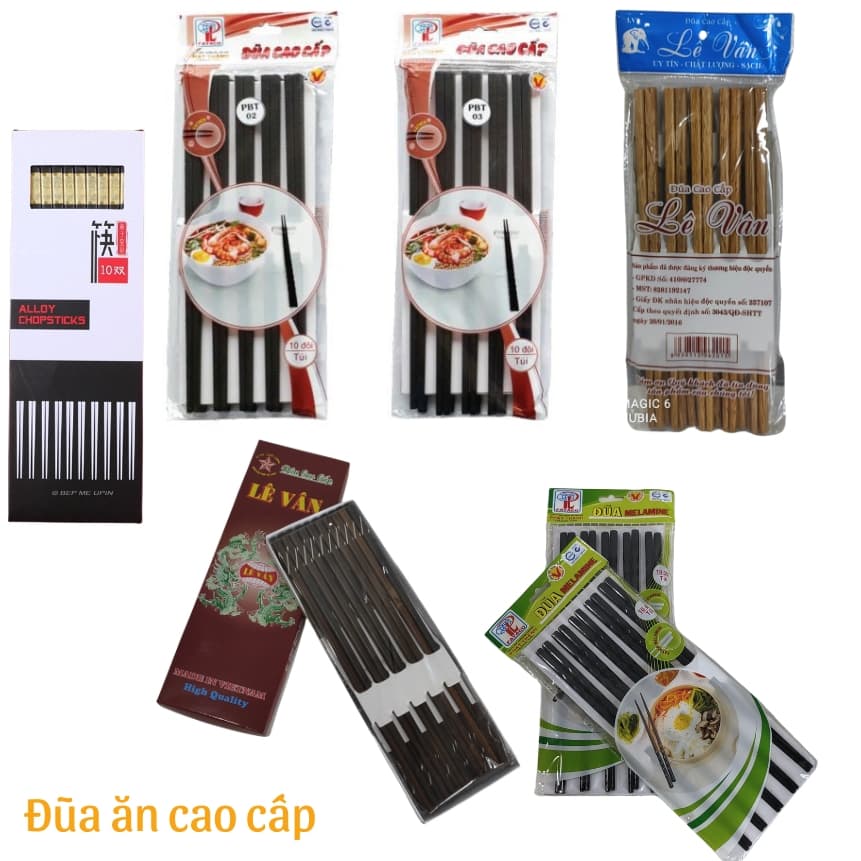 combo 10 đôi đũa cao cấp- đũa dành cho gia đình- quán ăn