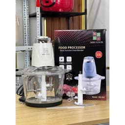 Máy xay thịt đa năng cối thủy tinh Misu, công suất lớn lên đến 1800ml, dung tích 3,5L,xay khỏe, nhuyễn thực phẩm 4