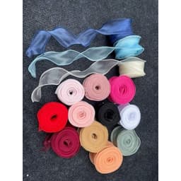 Ruy Băng Voan Bản 4cm Dài 10M Trang Trí Giỏ Quà. 1