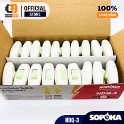 Công tắc điện quả nhót NQD-3 Sopoka có dạ quang 3 cực đồng đúc 4