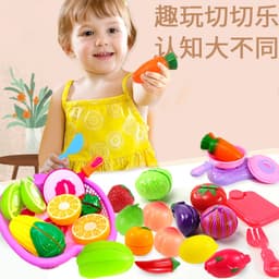 Đồ chơi Rổ cắt hoa quả Set Rau củ quả cho bé nhập vai đầu bếp nấu ăn 2