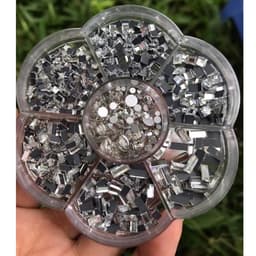 Đá khối chữ nhật khay tròn đính móng siêu sáng đẹp [ NAILS SUPPLY ] 8