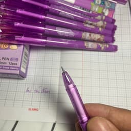 Combo 3/6/12 Cây Bút Viết Tẩy Xóa Được Mực Tím M&G AKP182A7 – Ngòi Kim 0.5mm, Có Ruột Thay Thế 5