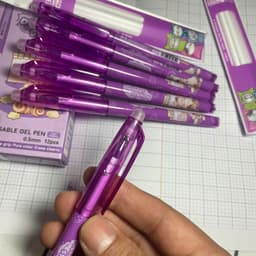 Combo 3/6/12 Cây Bút Viết Tẩy Xóa Được Mực Tím M&G AKP182A7 – Ngòi Kim 0.5mm, Có Ruột Thay Thế 6