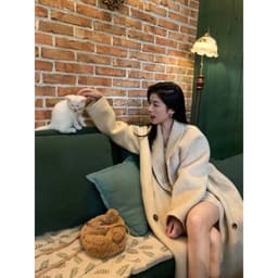 Áo Khoác Dạ Dáng Dài Qua Gối Áo Dạ Tweed Dáng Dài Form Rộng Kiểu Hàn Quốc Áo Dạ Nữ Đi Làm Đi Chơi Mùa Đông AD2308 3