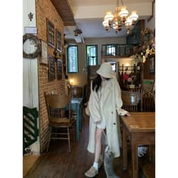 Áo Khoác Dạ Dáng Dài Qua Gối Áo Dạ Tweed Dáng Dài Form Rộng Kiểu Hàn Quốc Áo Dạ Nữ Đi Làm Đi Chơi Mùa Đông AD2308 9