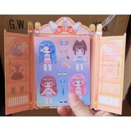 Vỉ 20 bộ dán sticker công chúa hình tủ quần áo 3