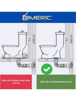 (LOẠI 1) GIOĂNG RON CHỐNG HÔI BỒN CẦU, RON SÁP CHỐNG HÔI, CỤC SÁP ĐEN BỒN CẦU 4