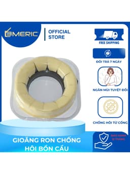 (LOẠI 1) GIOĂNG RON CHỐNG HÔI BỒN CẦU, RON SÁP CHỐNG HÔI, CỤC SÁP ĐEN BỒN CẦU 2