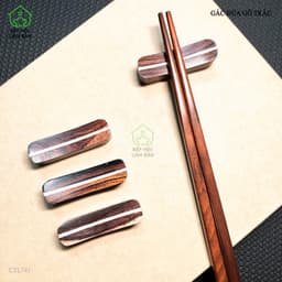 Gác Đũa Gỗ Trắc Tự Nhiên Kiểu Dáng Hiện Đại HAHANCO [CTL741] Bộ 10 Chiếc 7