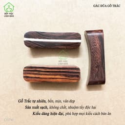 Gác Đũa Gỗ Trắc Tự Nhiên Kiểu Dáng Hiện Đại HAHANCO [CTL741] Bộ 10 Chiếc 6