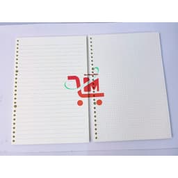 [A5-ZH2502/B5-1802]Ruột Sổ Còng Giấy Refill  20 26 lỗ A5 B5/Ruột Sổ Lò Xo Kẻ Ngang- Caro Viết Êm Tay 7