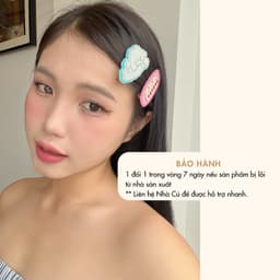 Set 2 Kẹp Tóc Mái NHÀ CÚ Hoạt Hình Cún Cherry Đào Nơ Phong Cách Coquette Mùa Hè Đi Biển Hàn Quốc Dễ Thương 5809 3
