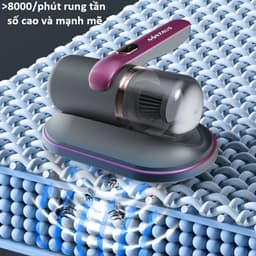 Máy Hút Bụi Giường Nệm Cầm Tay Mini Không Dây Có Đèn UV, Hút Giường Nệm Sofa Quần Áo Đa Năng 4