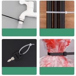 Bộ 50 Dây Thít Nhựa - Rút Nhựa lạt khóa siêu chắc nhiều size đen trắng 3