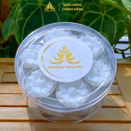Hộp 21 Viên Nến Tealight Trường Nguyên Organic, An Toàn Lành Tính ,Nến Bơ Thực Vật Cúng Phật,Thần Tài Cháy 2H 3