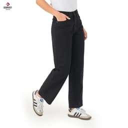Quần dài nữ Genviet chất liệu jeans dáng ống đứng trẻ trung từ 8717 7