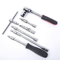 Bộ dụng cụ mở bulong ốc vít đa năng 46 chi tiết, Thép Không Gỉ, Bộ dụng cụ sửa chữa oto xe máy 46 món đa năng 3