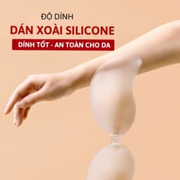 Miếng Dán Ngực Silicon Hình Quả Xoài Siêu Mỏng Tàng Hình Móc Cài Trước Tạo Khe Nâng Ngực Lê Ngọc 451 7