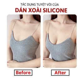 Miếng Dán Ngực Silicon Hình Quả Xoài Siêu Mỏng Tàng Hình Móc Cài Trước Tạo Khe Nâng Ngực Lê Ngọc 451 3