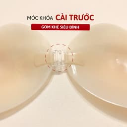 Miếng Dán Ngực Silicon Hình Quả Xoài Siêu Mỏng Tàng Hình Móc Cài Trước Tạo Khe Nâng Ngực Lê Ngọc 451 8