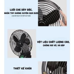 Quạt Tích Điện Mini DIDOOGLT Để Bàn Lượng Lớn 10 Cell Làm Mát Cực Nhanh, Sử Dụng Liên Tục Nhiều Giờ 9