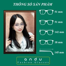 Gọng kính cận thời trang nam nữ  NARO EYEWEAR dáng tròn chống tia UV chất liệu kim loại cao cấp 1068 2