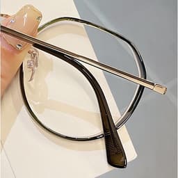 Gọng kính cận thời trang nam nữ  NARO EYEWEAR dáng tròn chống tia UV chất liệu kim loại cao cấp 1068 5