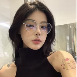 Gọng kính cận thời trang nam nữ  NARO EYEWEAR dáng tròn chống tia UV chất liệu kim loại cao cấp 1068 7