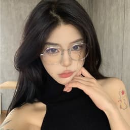 Gọng kính cận thời trang nam nữ  NARO EYEWEAR dáng tròn chống tia UV chất liệu kim loại cao cấp 1068 9
