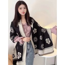 "Khăn Quàng Cổ Dạ Hoa Trà - Khăn Choàng Cao Cấp, Đẳng Cấp Sang Trọng" 3