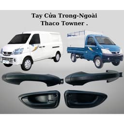 Tay Mở Cửa Ngoài - Cửa Trong Xe Thaco Towner 950A, 990, Thaco Van 2S...Loại Xịn Bằng Nhựa Cứng ABS (Có Chia Bên) 1
