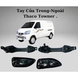 Tay Mở Cửa Ngoài - Cửa Trong Xe Thaco Towner 950A, 990, Thaco Van 2S...Loại Xịn Bằng Nhựa Cứng ABS (Có Chia Bên) 2
