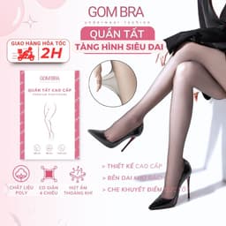 Quần tất lưới đen tàng hình siêu dai Gom Bra cao cấp, quần vớ nữ chất poly mềm mịn, co dãn thon chân - KAVE-1022 1
