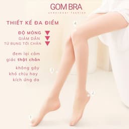 Quần tất lưới đen tàng hình siêu dai Gom Bra cao cấp, quần vớ nữ chất poly mềm mịn, co dãn thon chân - KAVE-1022 6