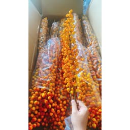 Cành đông đào 12 nhánh màu vàng, trang trí tết, trang trí noel, trang trí tiệc, cắm hoa Decor Phòng 3