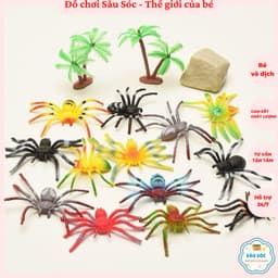 Vỉ côn trùng Nhện Kinh Dị Nhện Halloween Trang Trí Tiệc Ngôi Nhà Ma Ám Đạo Cụ Đáng Sợ Trang Trí Tiệc 1