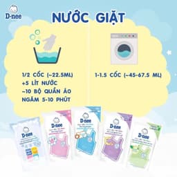 Nước Giặt Dnee Deluxe 1100ml Cao Cấp Dùng Cho Quần Áo Cả Gia Đình, Hàng Nội Địa Thái An Toàn Cho Bé 5