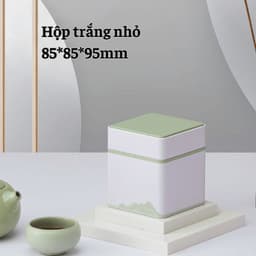Hộp trà thiếc vuông chữ nhật hoạ tiết núi non mẫu mới - HVL TEA 6
