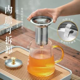 Bình Pha Trà Thủy Tinh Chịu Nhiệt Có Lưới Lọc Inox 304 An Toàn Siêu Bền 4