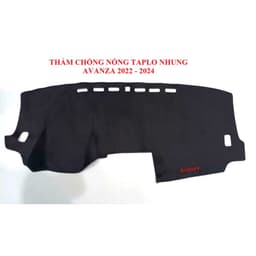 (Có VAT)Thảm Taplo Toyota Avanza 2022  2023 2024 2025 2026 Màu Đen, Nhung Lông Cừu Đế Chống Trượt, chuẩn form xe 1