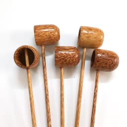 Gáo múc rượu gỗ dừa cao cấp, gáo dừa múc rượu hàng loại 1 dày dặn bền theo thời gian 5