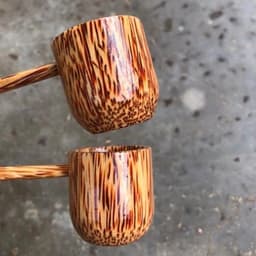 Gáo múc rượu gỗ dừa cao cấp, gáo dừa múc rượu hàng loại 1 dày dặn bền theo thời gian 6