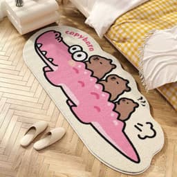 Thảm bếp họa tiết chuột CAPYBARA mẫu mới siêu xinh thảm bếp decor 8