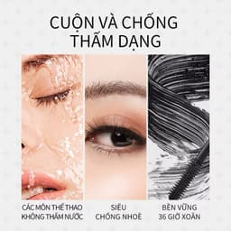 Mascara ZEESEA kháng nước lâu trôi 36h chống nhòe chuốt mi cong vút và dài hơn 9