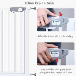 Thanh chắn cầu thang, thanh chắn cửa honper giữ an toàn cho bé. 8