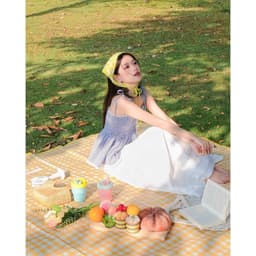 Sét váy nữ áo 2 dây mocking phối chân váy dài xòe trắng lụa mềm mịn có lót xinh xắn đi chơi đi biển 2