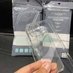 Ốp lưng dẻo Gor cho iPhone 14 ,14 Plus, 13 pro max trong suốt bảo vệ camera 3