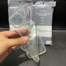 Ốp lưng dẻo Gor cho iPhone 14 ,14 Plus, 13 pro max trong suốt bảo vệ camera 4