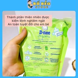 Nước rửa bình sữa Dnee organic Thái Lan túi 550ml, an toàn cho bé 4